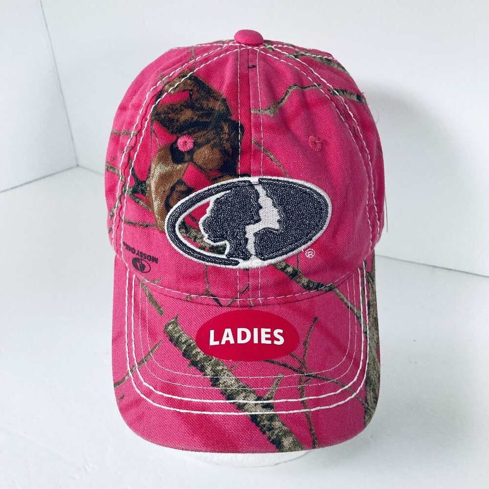Mossy Oak Women's Pink Camo Baseball Cap Hat, Adjustable Back Strap,‎ New w Tags